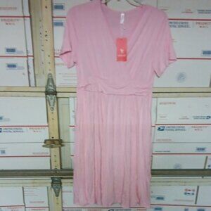 BWT.. Weaczzy Size XL Pink V-Neck Women's Dress (SKU N198)
